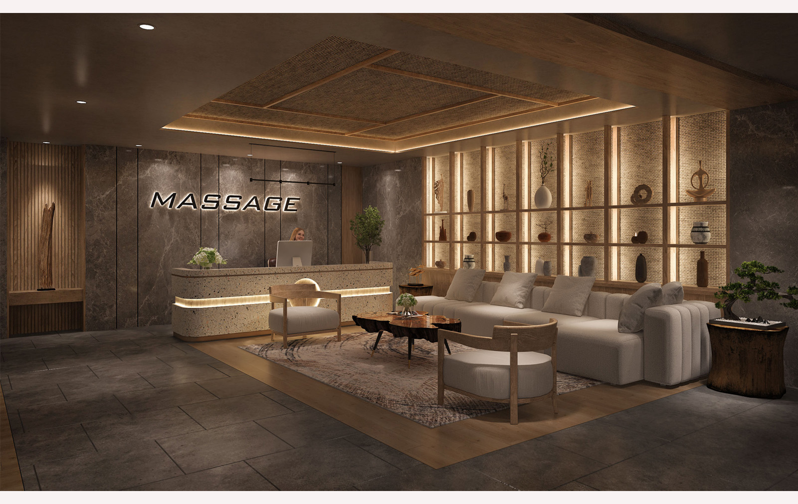 INTERIOR - MASSAGE - LAS VEGAS SUN CASINO - BLOCK D