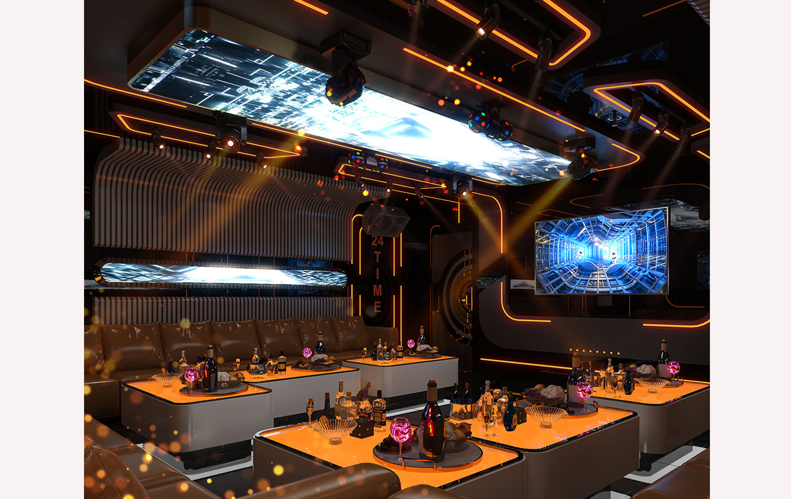 INTERIOR - KTV 2ND ROOM P108 - LAS VEGAS SUN CASINO - BLOCK D