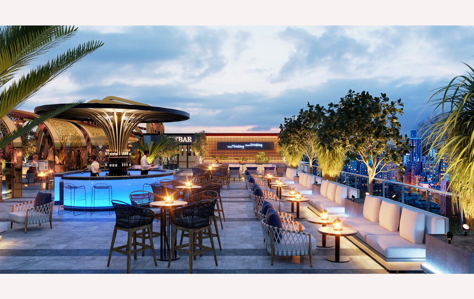 LANSCAPE - SKYBAR ROOFTOP - LAS VEGAS SUN CASINO - BLOCK D
