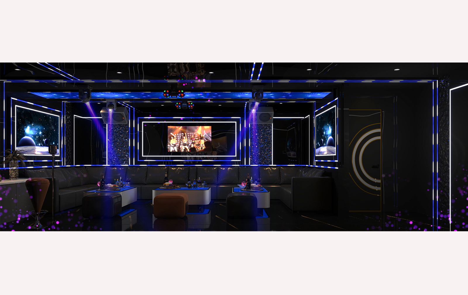 INTERIOR - KTV 1ST ROOM VIP 101, 102, 103 - LAS VEGAS SUN CASINO - BLOCK D
